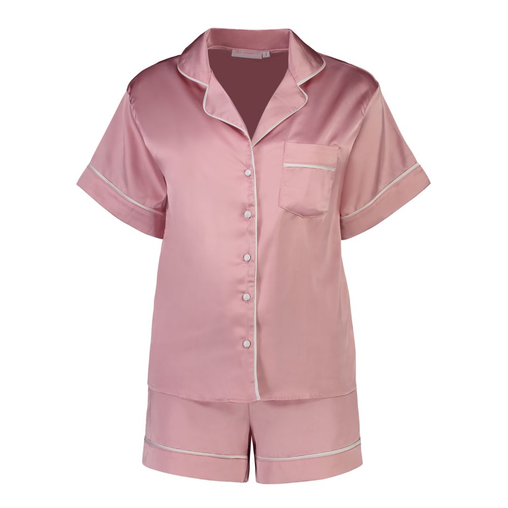 Pajama Set Shorts - Dusty Rose XL